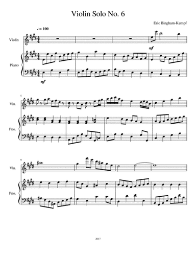 Violin Solo No. 6