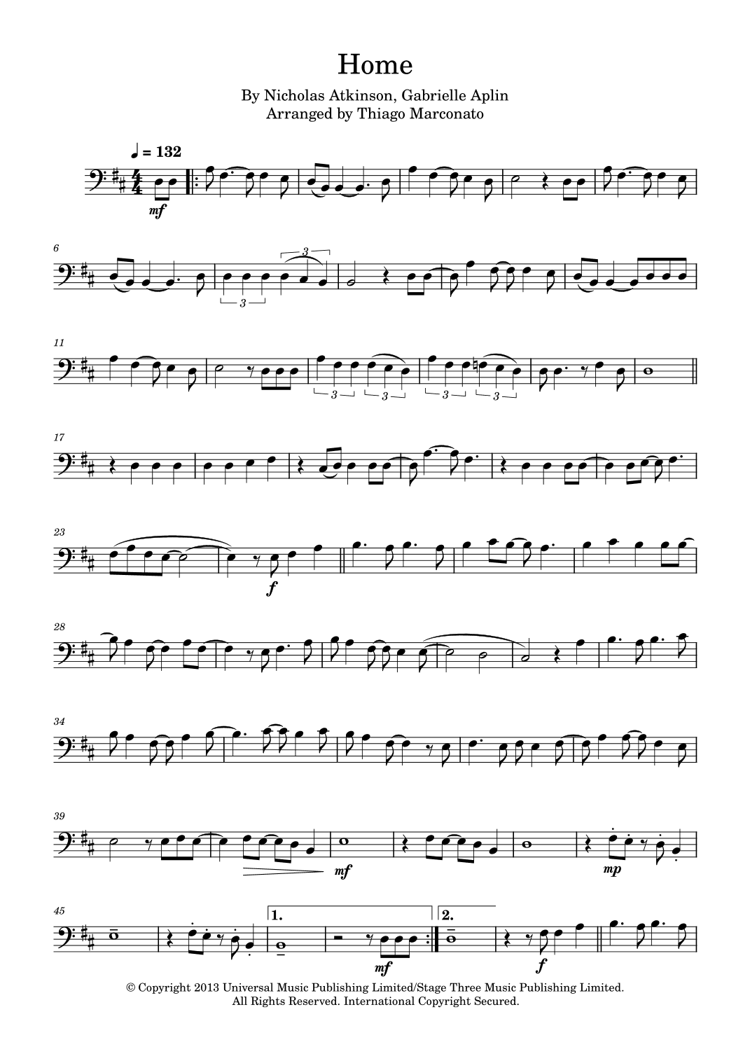 Home (arr. Thiago Marconato)