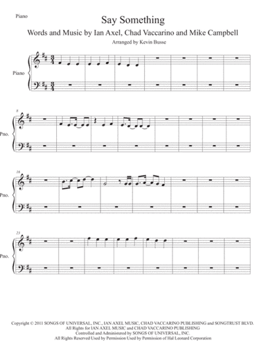 Say Something (arr. Kevin Busse)
