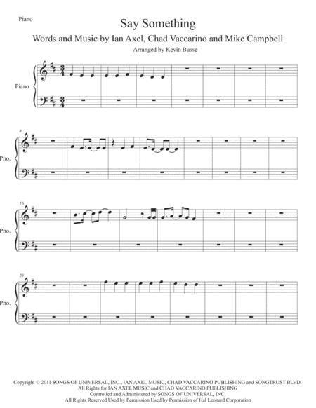 Say Something (arr. Kevin Busse)