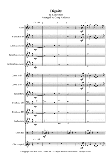 Dignity (arr. Garry Anderson)