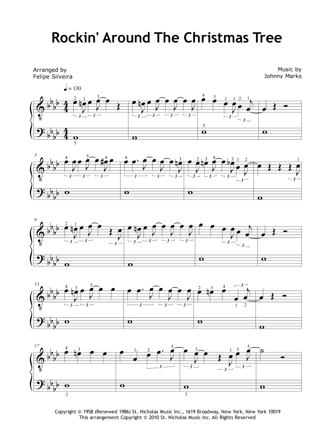 Rockin' Around The Christmas Tree (arr. Felipe Silveira)