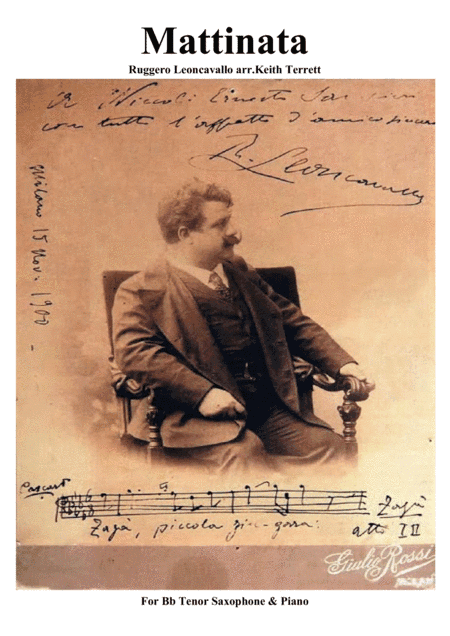 Mattinata for Bb Tenor Saxophone & Piano (arr. Keith Terrett)