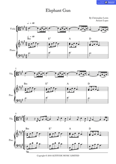 Elephant Gun (arr. Amauri Lopes)