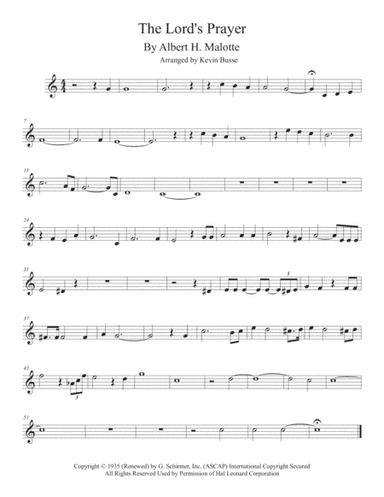 The Lord's Prayer (arr. Kevin Busse)