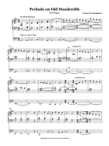 Prelude on "Old Hundredth"
