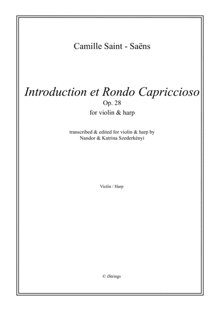 Introduction et Rondo Capriccioso - for violin & harp (arr. Nandor & Katrina Szederkenyi)