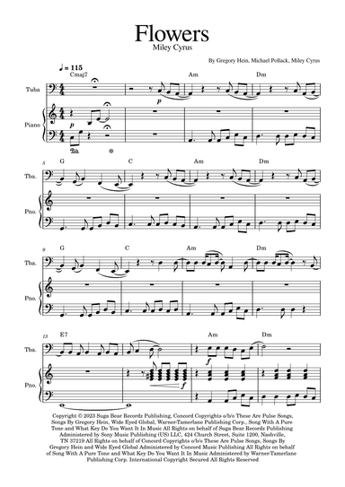 Flowers (arr. Golden Skull Editions)