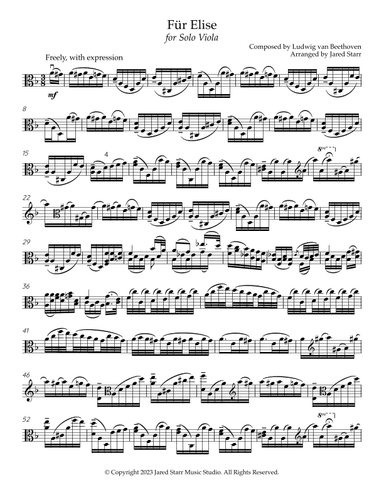 Für Elise (arr. Jared Starr)