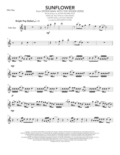 Sunflower (arr. Benjamín R. Coria)