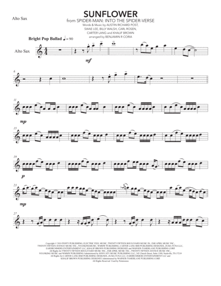 Sunflower (arr. Benjamín R. Coria)