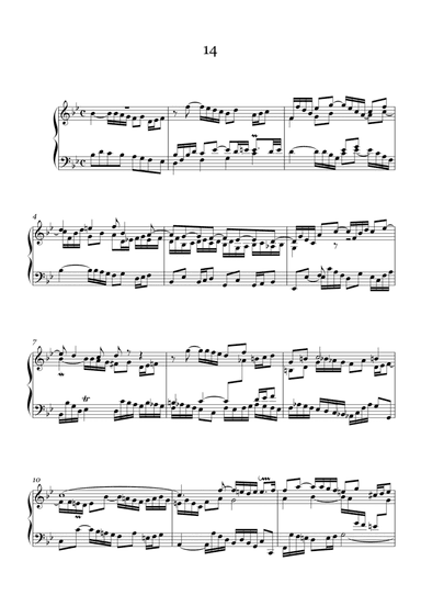 J.S.Bach:Three-Part Sinfonia No.14