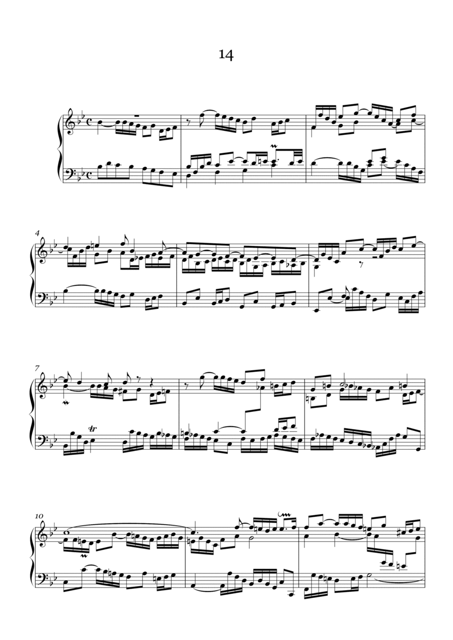 J.S.Bach:Three-Part Sinfonia No.14