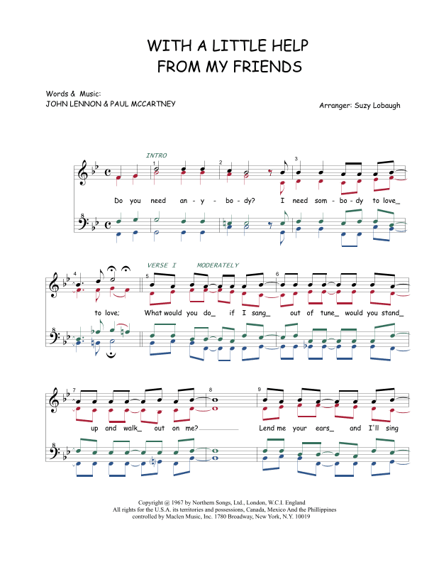 With A Little Help From My Friends (arr. Suzy Lobaugh)