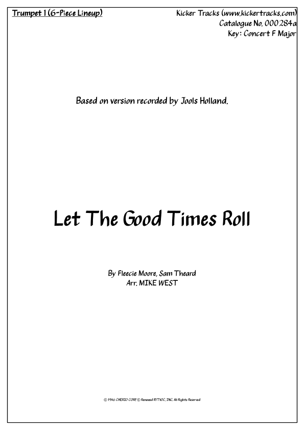 Let The Good Times Roll (arr. Michael Storeton-West)
