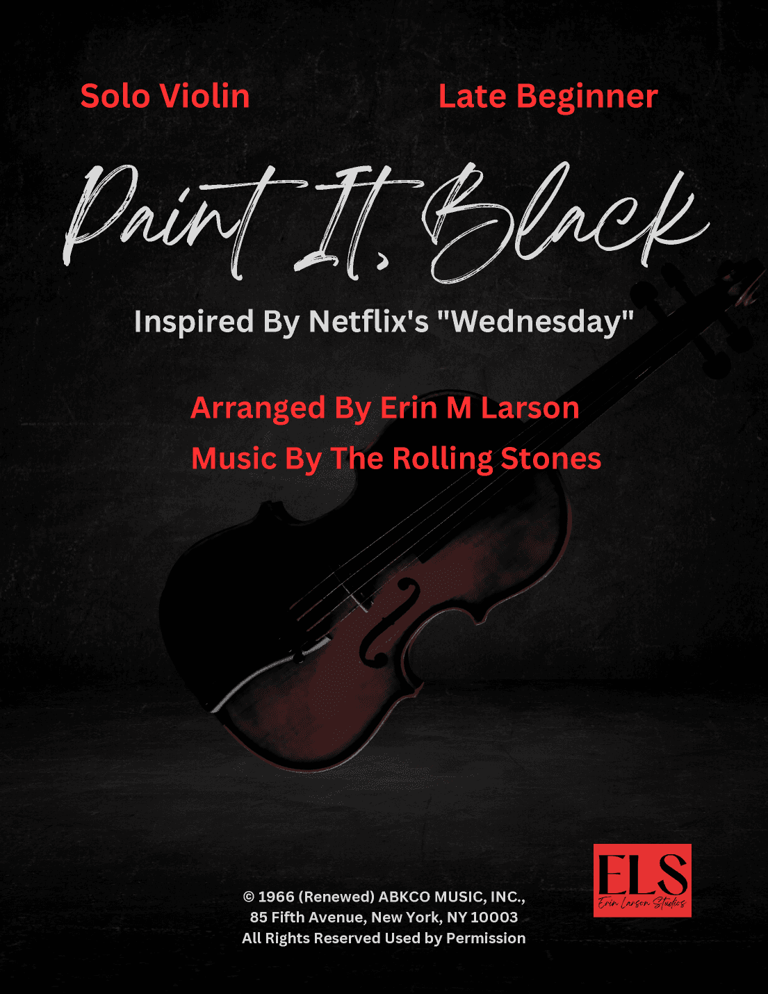 Paint It, Black (arr. Erin M. Larson)