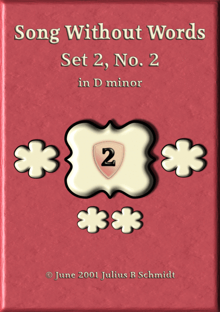 Song Without Words Set 2, No. 2 in D minor