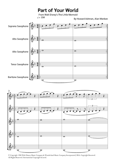 Part Of Your World (reprise) (arr. Jackson Spindler)