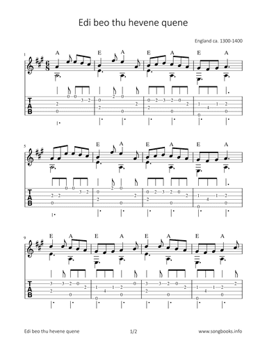 Edi beo thu hevene quene (arr. Bettina Schipp)