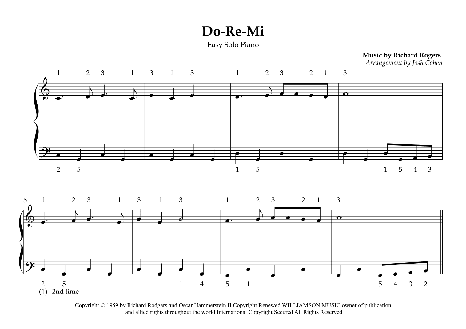 Do-re-mi (arr. Josh Cohen)