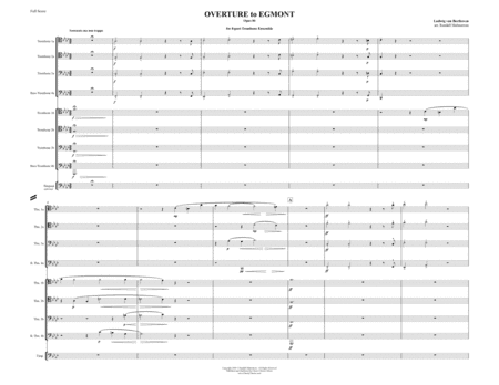Overture to Egmont, Op. 84 for 8-part Trombone Ensemble (arr. Malmstrom, Randall)