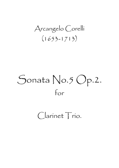 Sonata No.5 Op.2 (arr. Spence Bundy)