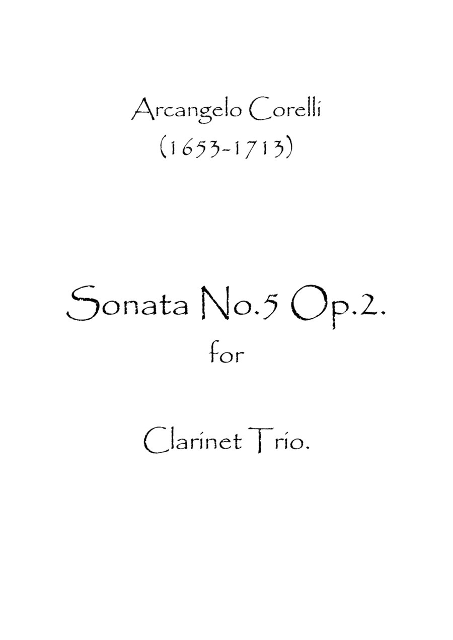 Sonata No.5 Op.2 (arr. Spence Bundy)