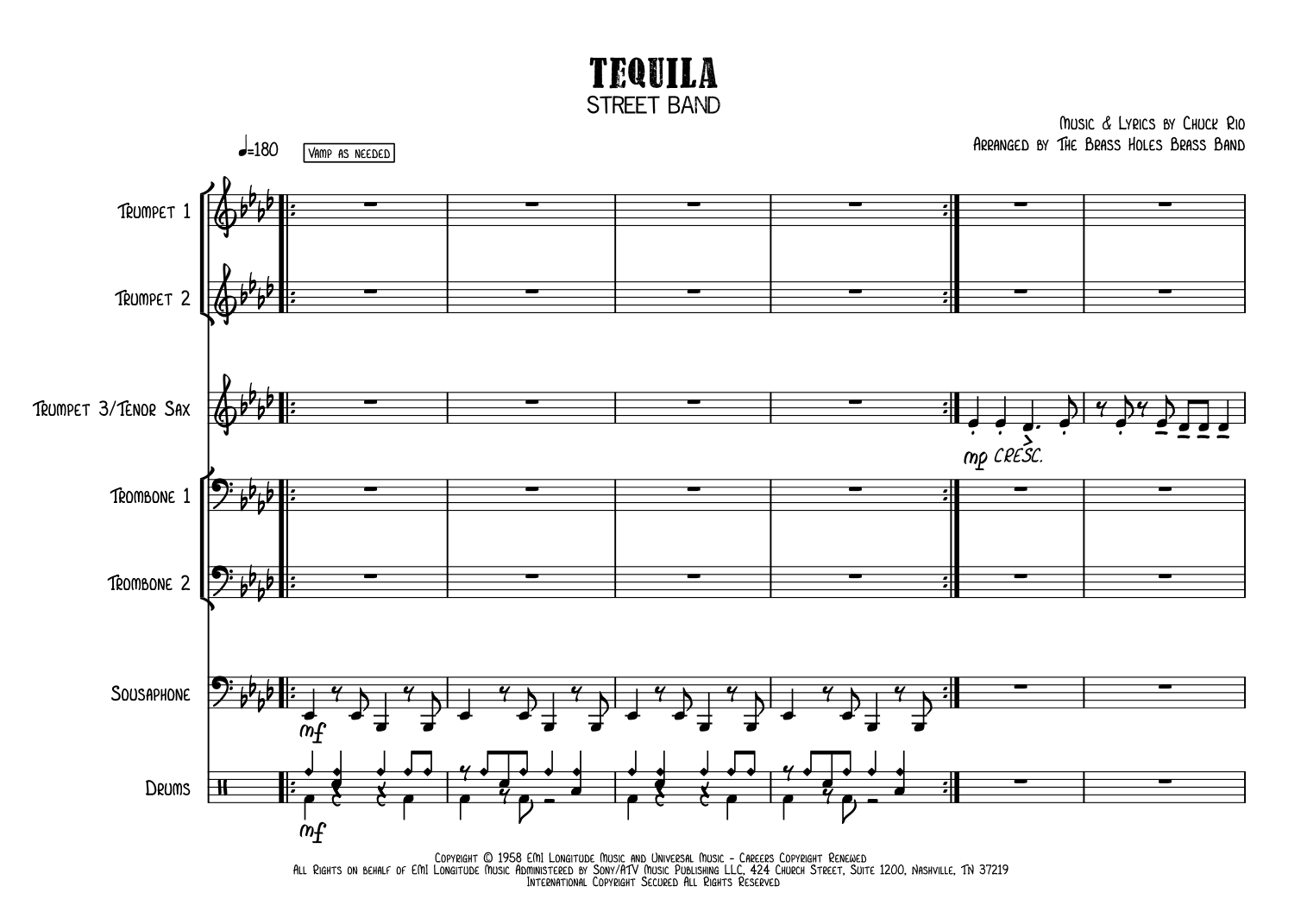 Tequila (arr. The Brass Holes Brass Band)
