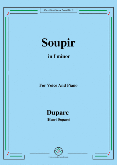 Duparc-Soupir in f minor (arr. MSM)
