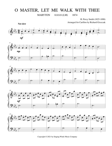 O Master, Let Me Walk with Thee  (MARYTON) (arr. Richard Giszczak)