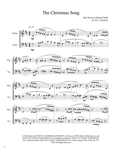 The Christmas Song (chestnuts Roasting On An Open Fire) (arr. B. C. Dockery)