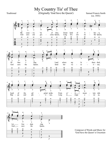 God Save the Queen (My Country Tis' of Thee) (arr. Dennis McCorkle)