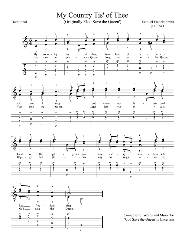 God Save the Queen (My Country Tis' of Thee) (arr. Dennis McCorkle)