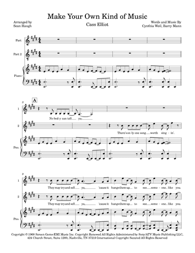 Make Your Own Kind Of Music (arr. Sean Haugh)