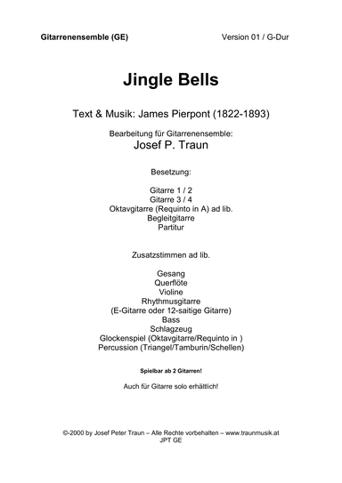 Jingle Bells (arr. Josef Peter Traun)