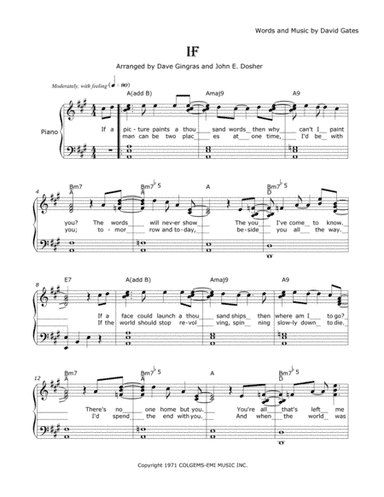 If (arr. Dave Gingras, John E. Dosher)