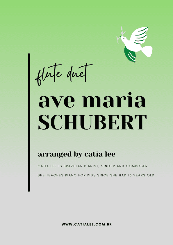 Ave Maria - Schubert for Flute duet - D major (arr. Catia Lee)