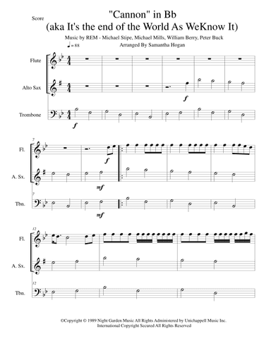 It's The End Of The World As We Know It (arr. Samantha Hogan)