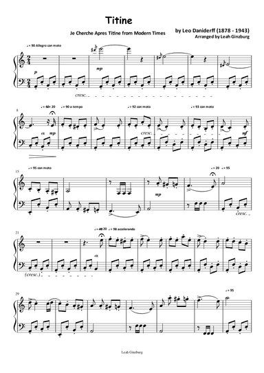 Titine (arr. Leah Ginzburg)