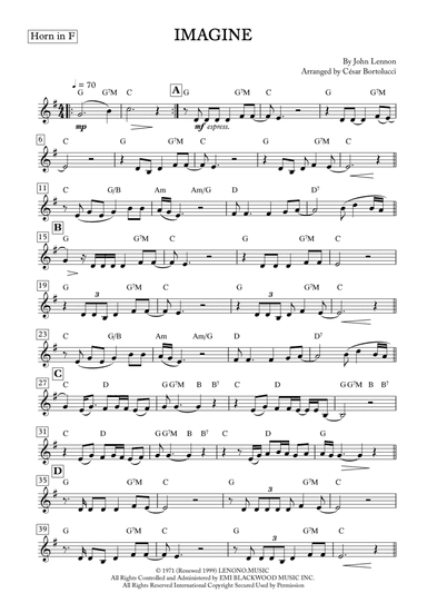Imagine (arr. ACT Bortolucci)