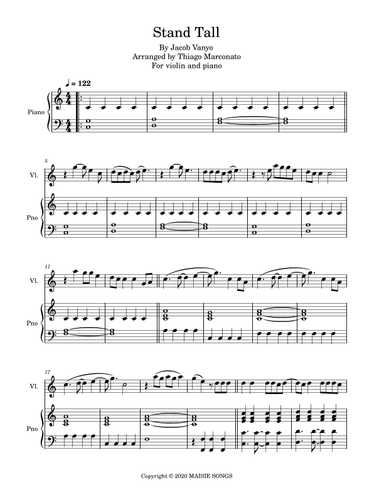 Stand Tall (arr. Thiago Marconato)