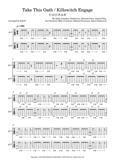 Take This Oath (arr. koki31)
