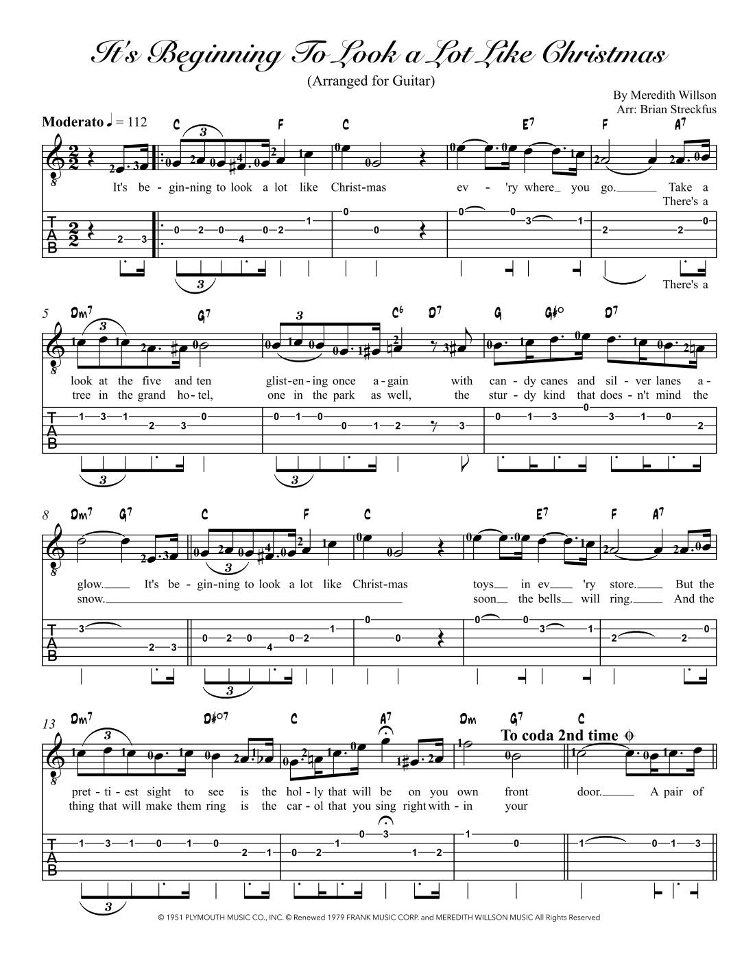 It's Beginning To Look Like Christmas (arr. Brian Streckfus)