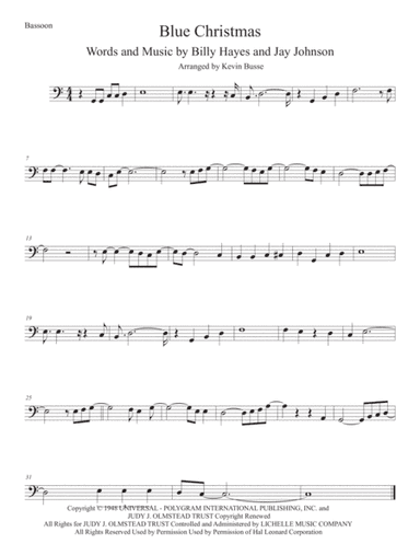 Blue Christmas (arr. Kevin Busse)
