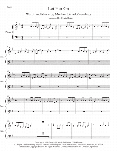 Let Her Go (arr. Kevin Busse)
