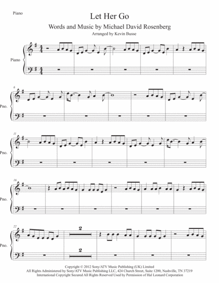 Let Her Go (arr. Kevin Busse)