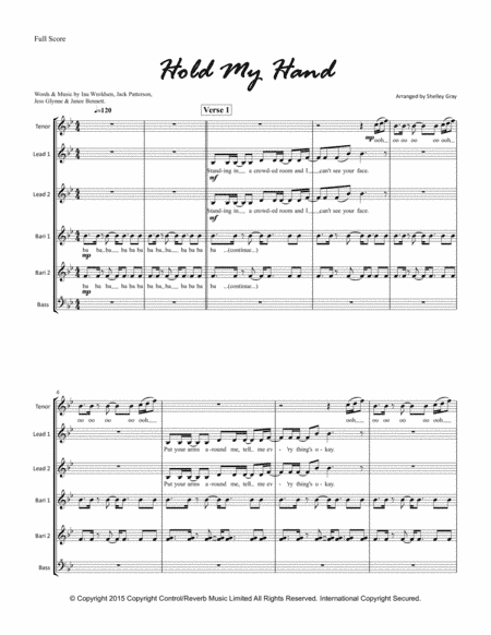 Hold My Hand (arr. Shelley Gray)