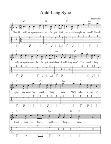 Auld Lang Syne (arr. Patrick Hume)