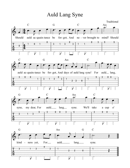 Auld Lang Syne (arr. Patrick Hume)