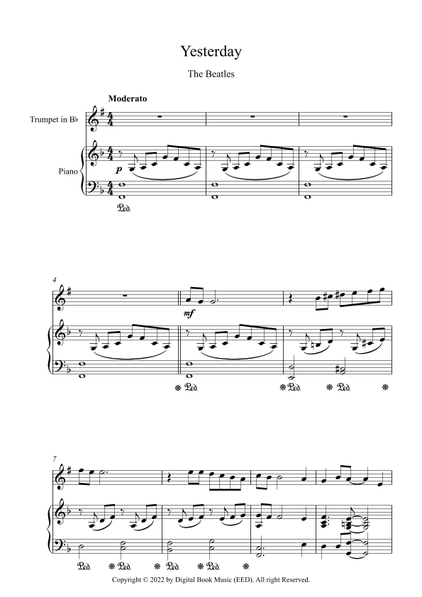 Yesterday (arr. Digital Book Music)